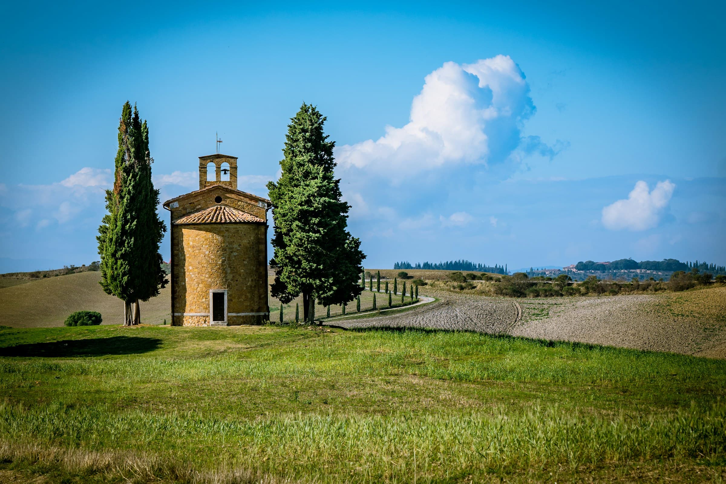 Chapel of the Madonna in the Val d'Orcia, Tuscany